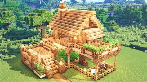 maison minecraft en bois|TUTO PETITE MAISON DE SURVIE EN BOIS FACILE A FAIRE 